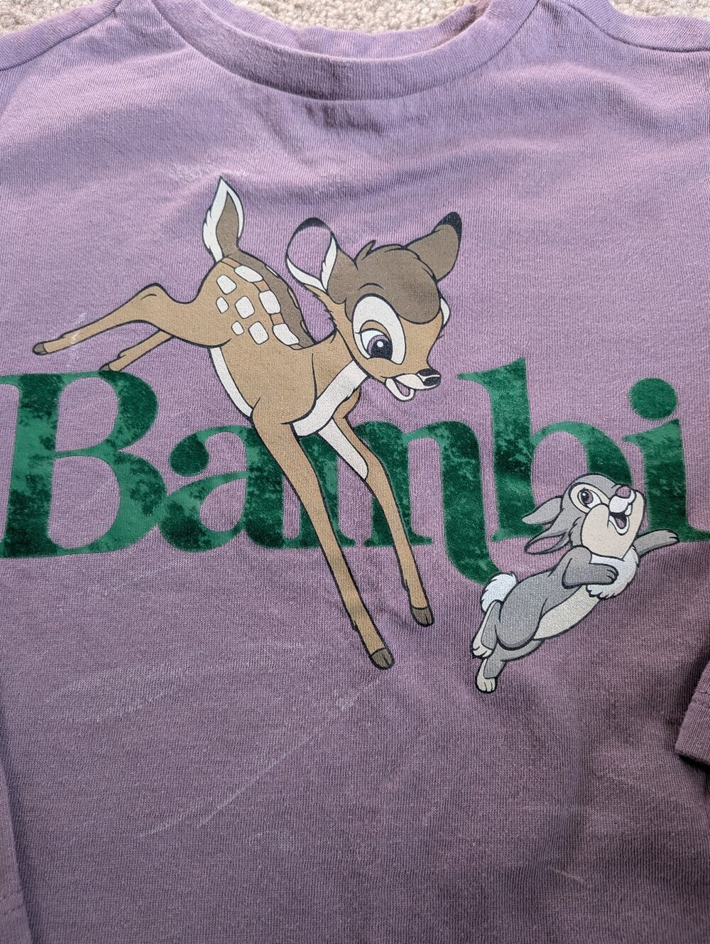 Bambi & Thumper Long-Sleeve Sweat Tee, Special Edition Collab Disney X baby Gap - Picture 3 of 6